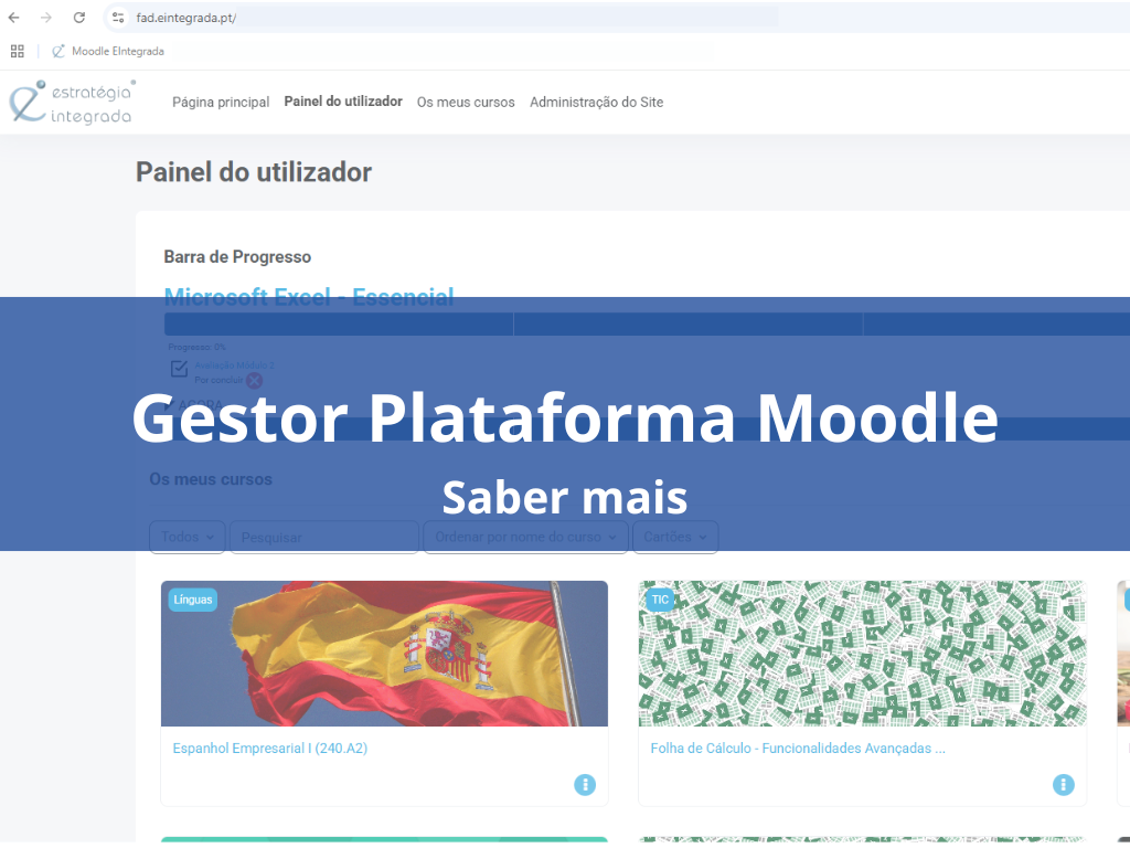 formação de gestor de plataforma moodle